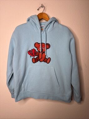 Obey Embroidered Mellow Teddy Hoodie Sweatshirt Size M